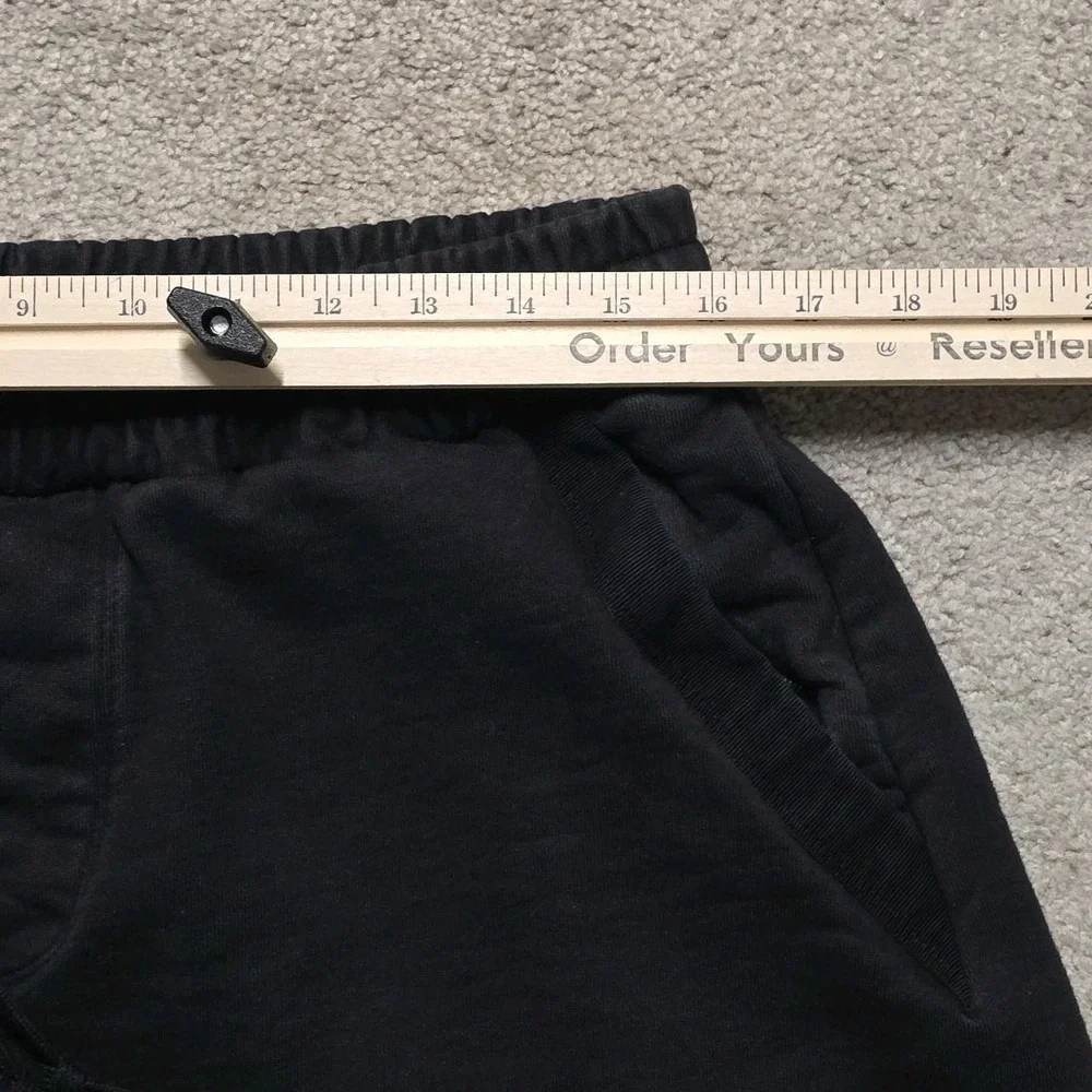 AMIRI Designer Black Multicolor MA Drip Sweat Shorts Mens Large 32 Zip Pockets